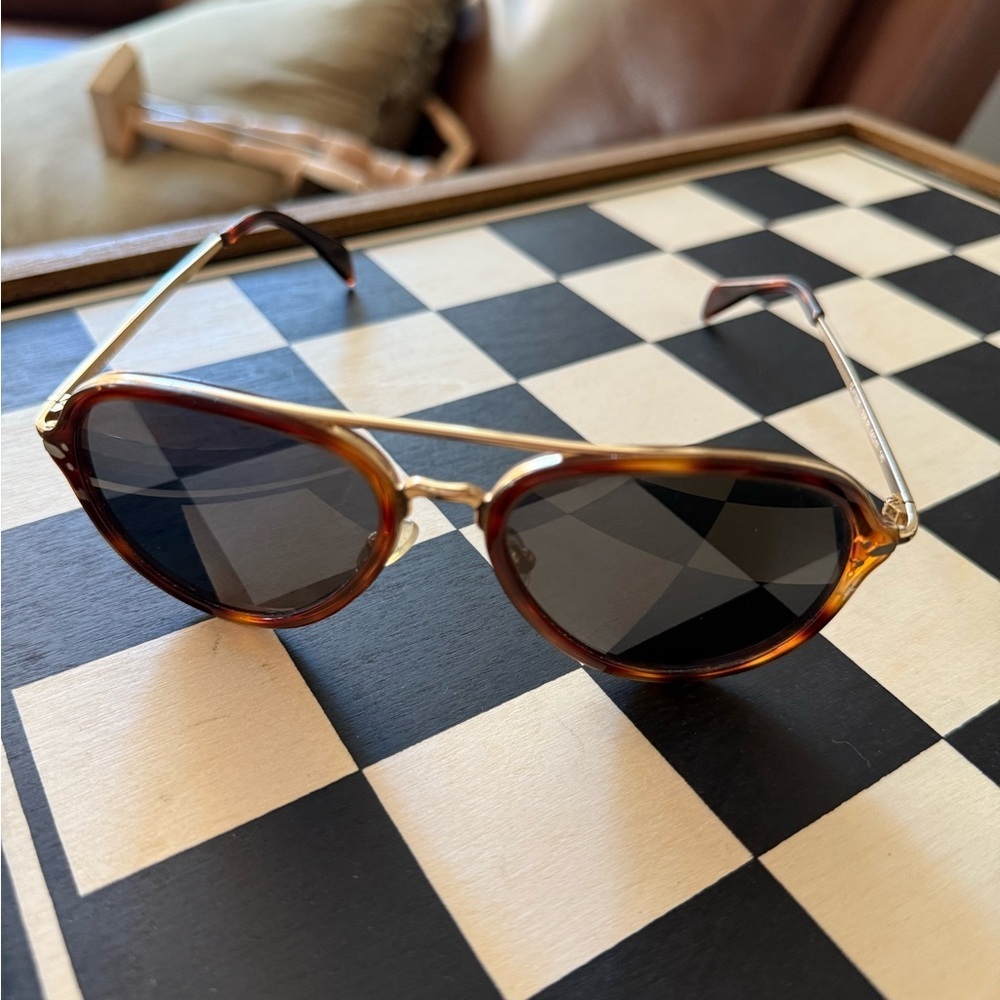 CELINE Classic dark lens Aviator tortishell Sunglasses - Picture 3 of 12